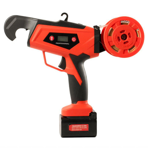 Masina de legat vie cu acumulator GARDEN-PRO cu fir metalic-hartie Dmax-25mm 16,8V/1x4,0Ah set cutie cu accesorii ENERGO