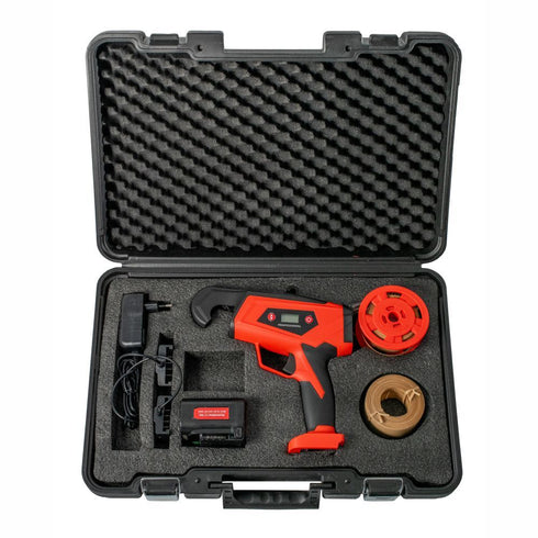 Masina de legat vie cu acumulator GARDEN-PRO cu fir metalic-hartie Dmax-25mm 16,8V/1x4,0Ah set cutie cu accesorii ENERGO