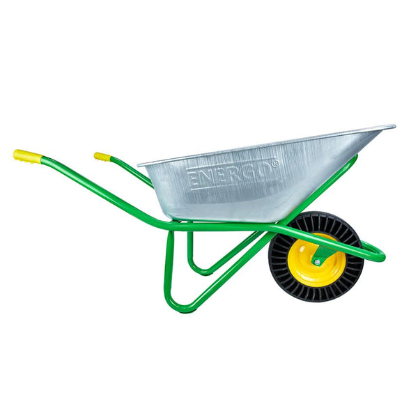 Roaba universala, cuva metalica 90 l, roata plina din cauciuc reciclat, Energo