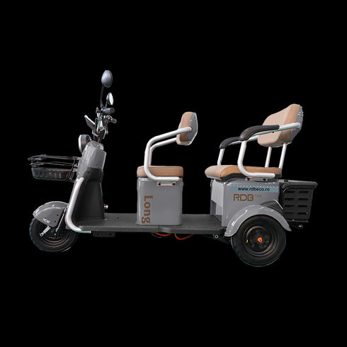 Triciclu Electric RDB LONG, fara permis, 2000W, 25km/h