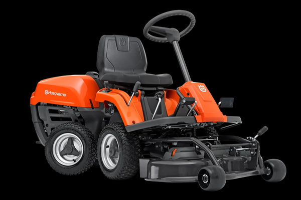 Tractoar de tuns gazon cu tăiere frontală Husqvarna R 112C (Prețul include masă de tăiere Combi 85)