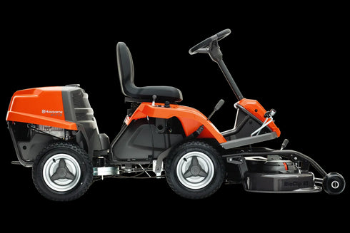 Tractoar de tuns gazon cu tăiere frontală Husqvarna R 112C (Prețul include masă de tăiere Combi 85)