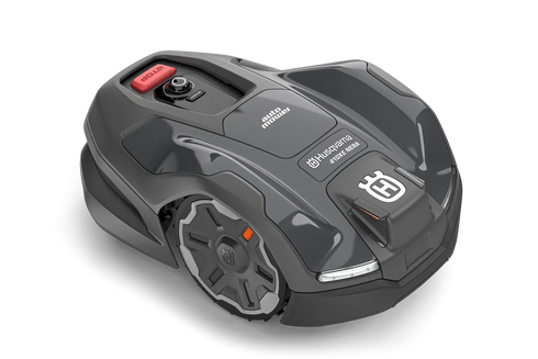 Husqvarna Automower® 410XE NERA cu tehnologie fără cablu de perimetru.