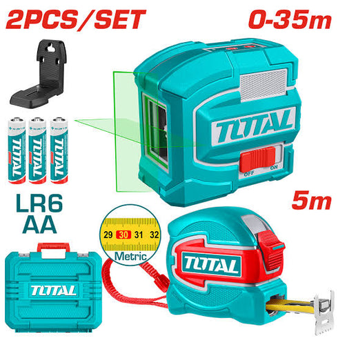 TOTAL - KIT NIVELA LASER CU RULETA