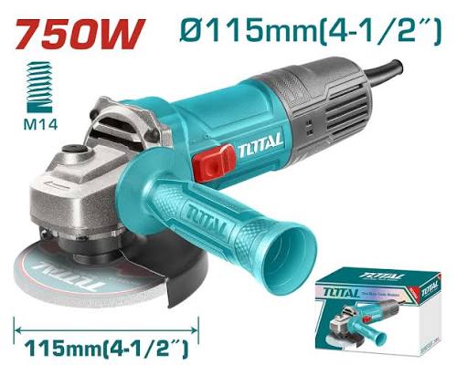 TOTAL - POLIZOR UNGHIULAR - 115MM - 750W (INDUSTRIAL)