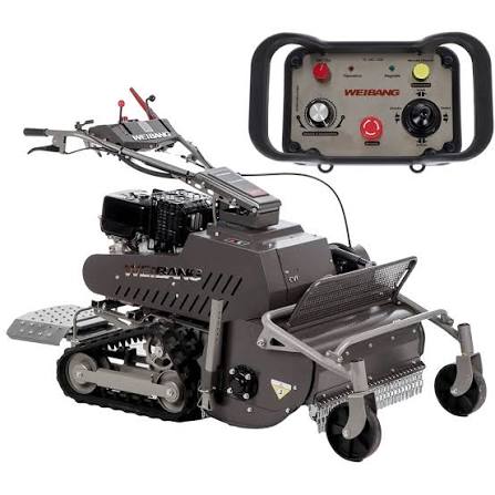 Masina de tuns iarba Weibang WBGT6813-TE, 10 CP, latime taiere 680 mm, gazon, cu functie de maruntire, pe senile (TERMINATOR)