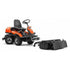 Tractor rider pentru tuns gazonul cu tractiune integrala Husqvarna R 320X AWD (Freză cu cuțite mobile pentru vegetație sălbatică integrată)