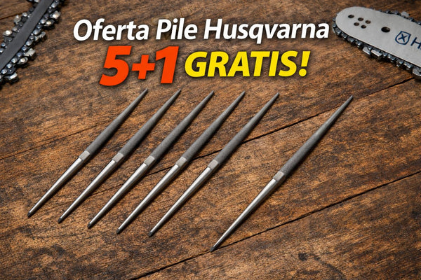 Oferta Pile Husqvarna 5+1 Gratis