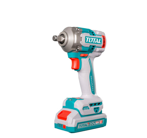 TOTAL - MASINA DE INSURUBAT CU IMPACT CU ACUMULATOR - 20V - 2.0AH - LI-ION (INCLUDE 2 ACUMULATORI,1