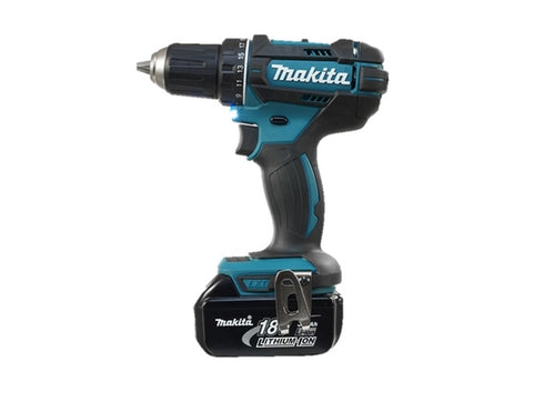 Masini de gaurit si insurubat, bormasini - Masina de insurubat si gaurit cu percutie Makita cu acumulatori Li-Ion 18V 3.0Ah - belgarden.ro