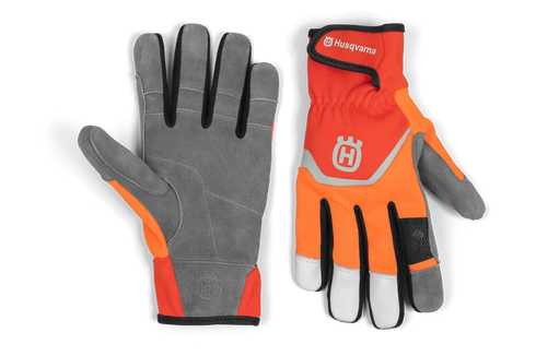 Manusi protectie Husqvarna din piele întoarsă de capră, piele de căprioară ultra-moale, țesătură cu Spandex, 5 degete, Technical Light M10 - belgarden.ro