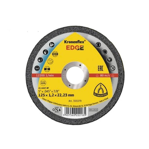 Accesorii polizor - Set Disc abraziv pentru taierea metalului (x25 buc) 125X1,2X22.2 mm 355379 Klingspor - belgarden.ro