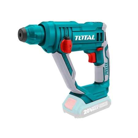 Masini de gaurit si insurubat, bormasini - Ciocan rotopercutor 1.5J, alimentare 20V, 900RPM, 5100 BPM, TOTAL TRHLI1601 , Alimentare acumulator (neinclus) - belgarden.ro