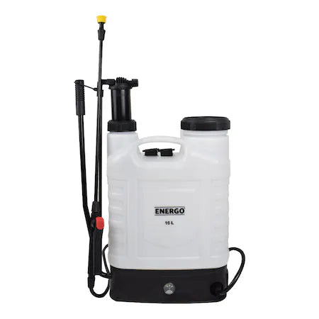 Pulverizator cu acumulator 12V 8Ah cu pompa-lance plastic 16L ENERGO - belgarden.ro